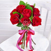 Страстное Фламенко - букет из красных роз